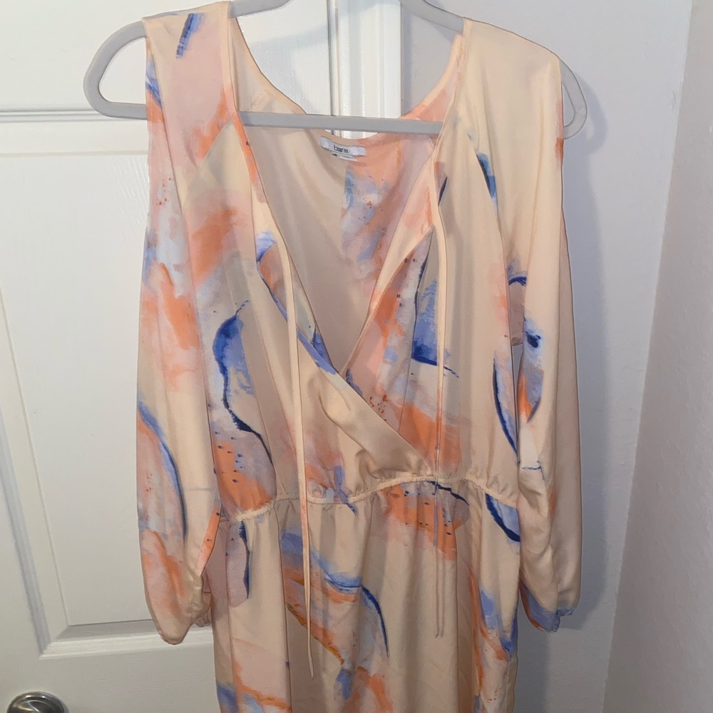 Bar III cold shoulder dress